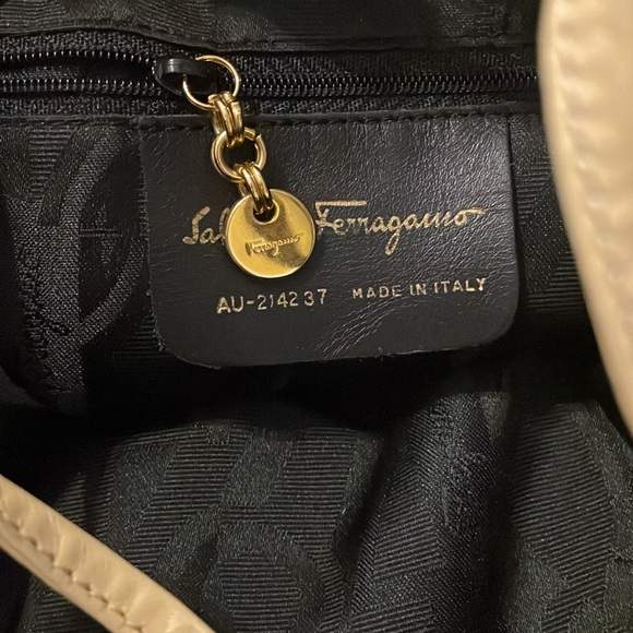 Salvatore Ferragamo Authentic Canvas/Leather Backpack Bag - Picture 7 of 8